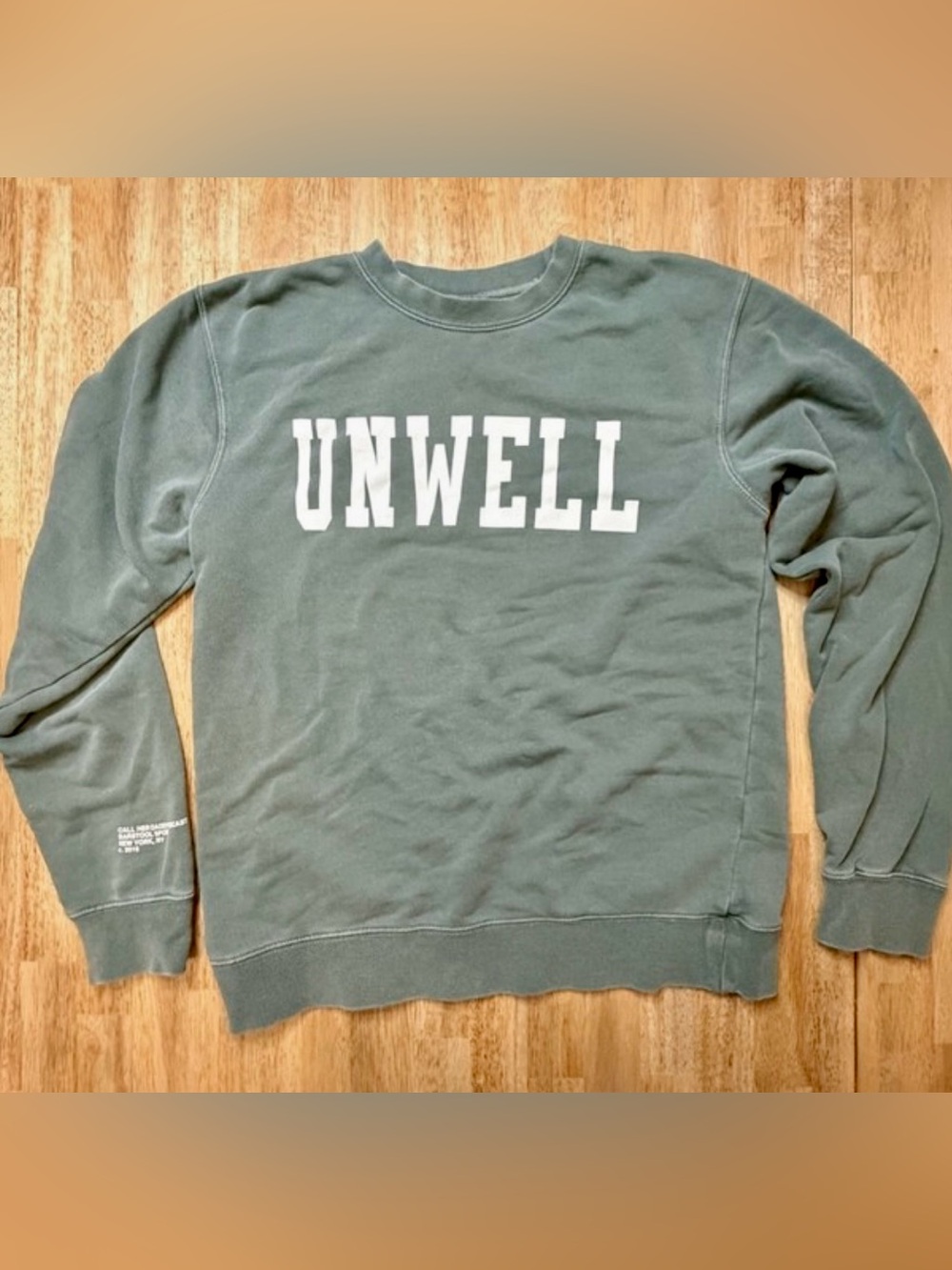 UNWELL Graphic Crew Sweatshirt - Olive